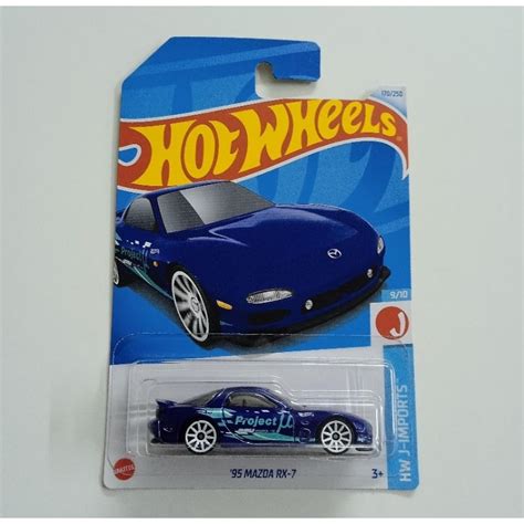 PROMO MURAH Hot Wheels HW 95 Mazda RX 7 Hotwheels Blue 2024 Shopee Malaysia