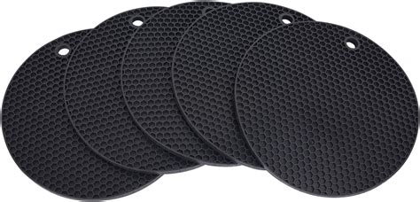 Amazon Silicone Trivet Mats Round Pot Holder Pcs Multi Purpose Hot Pot Mats Hot Pad Jar