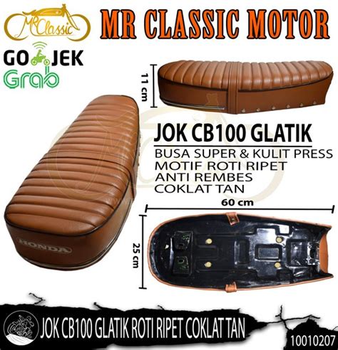 Jual Jok Cb Glatik Roti Ripet Coklat Tan Di Lapak Mr Classic Motor