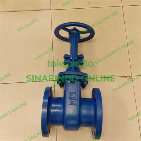 Jual Kran Gate Valve Inch Dn Jis K Rising Stem Cast Iron