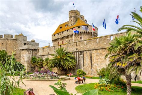 Chateau de Saint-Malo editorial stock image. Image of brittany - 45198084