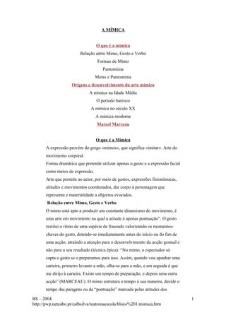 A mímica PDF Download Gratuito