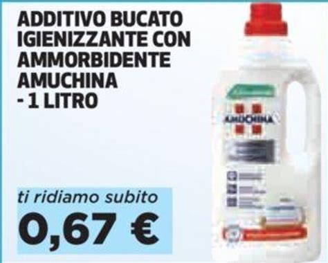 Additivo Bucato Igienizzante Con Ammorbidente Amuchina 1 Litro Offerta