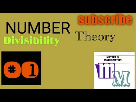 Divisibility Number Theory Lecture Youtube