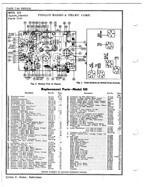 Philco Radio & Television Corp. 625 | Antique Electronic Supply