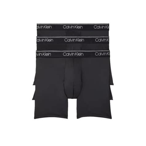 Calvin Klein Men S Micro Stretch 3 Pack Boxer Brief 3 Black M