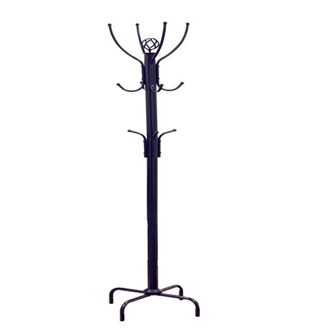 Megahome Black 12 Hook Coat Rack Cr004 The Home Depot