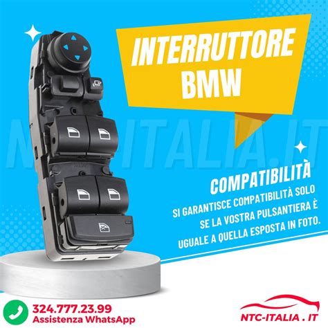 Pulsantiera Interruttori Alzacristalli Sinistra Bmw Serie F F F