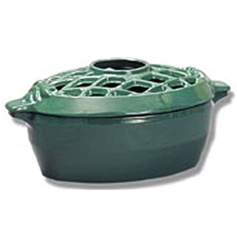 Forest Green Lattice Wood Stove Steamer Steamers