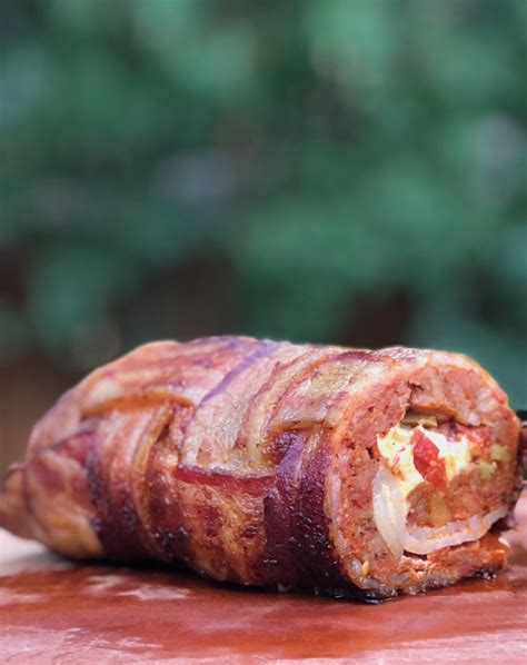 Smoked Bacon Wrapped Meatloaf Cooking Sessions