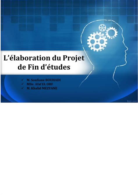 Pdf Formation Projet De Fin D Etudes Dokumen Tips