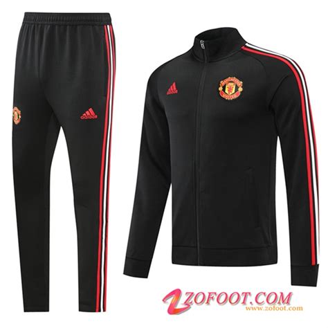 Discount Ensemble Survetement De Foot Veste Manchester United Noir