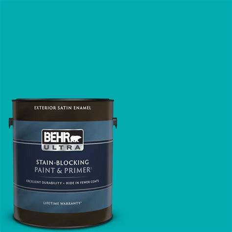 Behr Ultra Gal P Fiji Satin Enamel Exterior Paint Primer