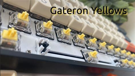 Gateron Yellow Typing Sounds Lubed Gateron Yellow Switches Aluminum