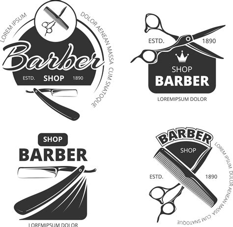 Png آرم آرایشگاه رایگان Barber Shop Logo Png Free دانلود رایگان