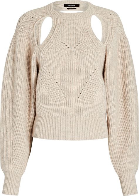 Isabel Marant Palma Cut Out Wool Cashmere Sweater Shopstyle