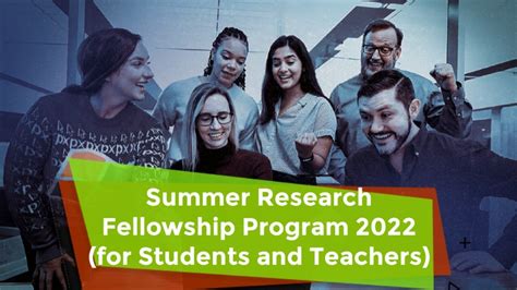 Summer Fellowship Program Srfp Fast Sf Who Can Apply