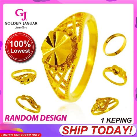 GJ Jewellery Emas Korea Emas Bangkok 24k Rings 1 Pcs Cincin Mini