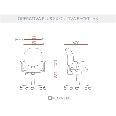 Cadeira Operativa Plus Executiva Backplax Casa do Escritório