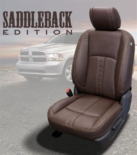 2013 2018 Dodge Ram Crew Cab Katzkin Saddleback Canyon Brown Leather S Touch Ups