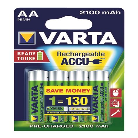 Varta Aa Rechargeable Accu Battery Nimh Mah Pack Of