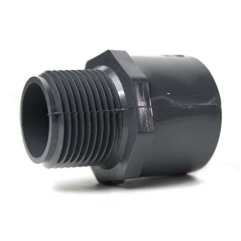 Thrifco Plumbing 8213184 1 1 4 Inch Slip X Threaded Pvc Male Adapter Sch 80