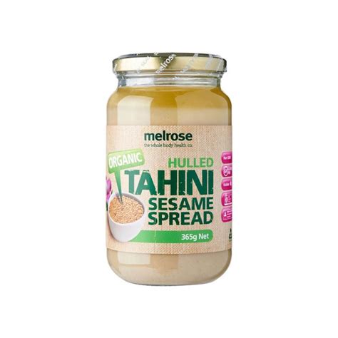 Melrose Tahini Sesame Spread Hulled Organic Case