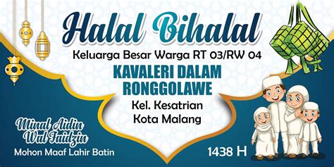 Desain Banner Reuni Keluarga Spanduk Halal Bihalal Free Cdr Nurdesigns