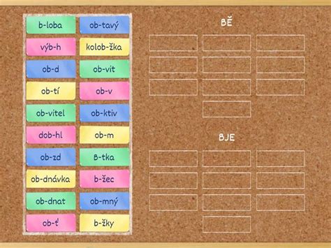 BĚ BJE - Group sort
