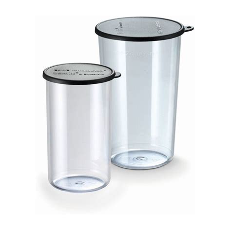 Beakers with Lid 400 & 600ml | Chefs Essentials