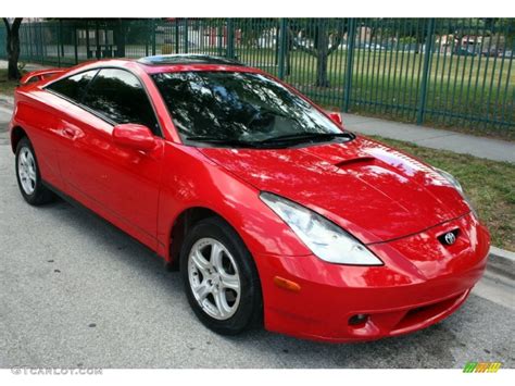 2002 Absolutely Red Toyota Celica Gt 50037312 Photo 12