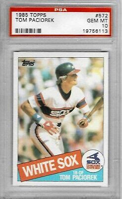 Topps Tom Paciorek Psa White Sox Ebay