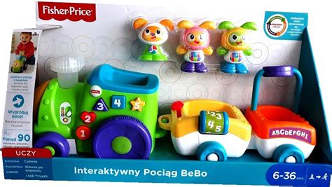 FXJ19 FISHER PRICE INTERAKTYWNY POCIĄG BEBO gra 7582656544