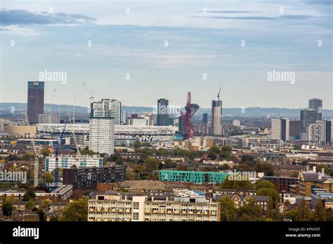 City Of London Viewed From The Helipad On The Royal London Hospital