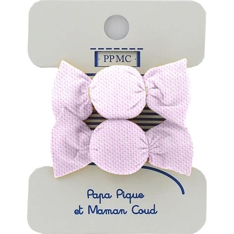 Elastiques Mousse Mini Bonbons Oxford Rose Papa Pique Et Maman Coud