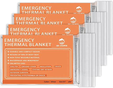 Anmeilu mantas térmicas de Mylar de emergencia Kit de supervivencia