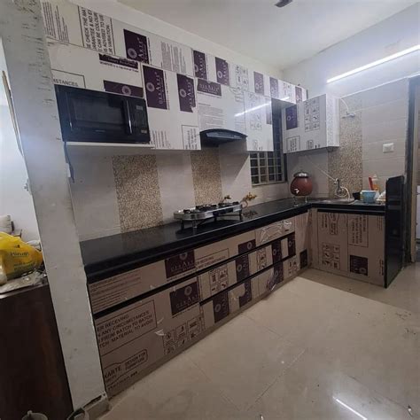 Wooden Modern Plywood Modular Kitchen At Rs 1200 Sq Ft In Ahmedabad