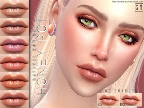 A Very Simple Natural Every Day Lip Colour For Sims Found In Tsr