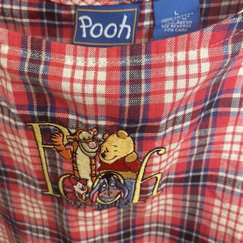 Vintage Disney Winnie The Pooh Plaid Dress Brand Depop