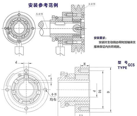 Gcs滚柱式超越离合器