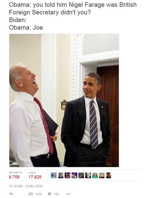 Las Redes Sociales Se Inundan Con Memes De Lo Que Barack Obama Y Joe