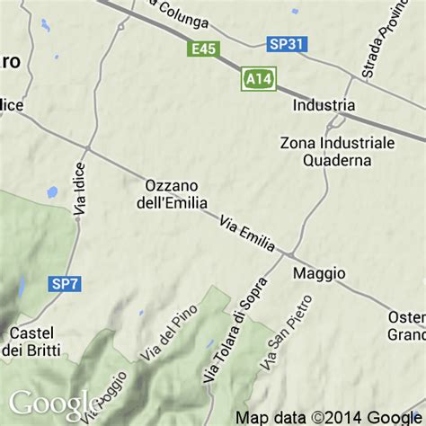 Mappa D Ozzano Dell Emilia Cartine Stradali E Foto Satellitari