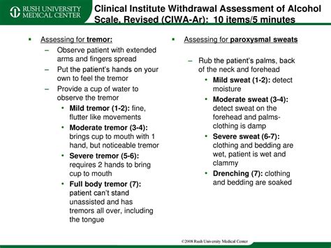 Ciwa Withdrawal Chart A Visual Reference Of Charts Chart Master