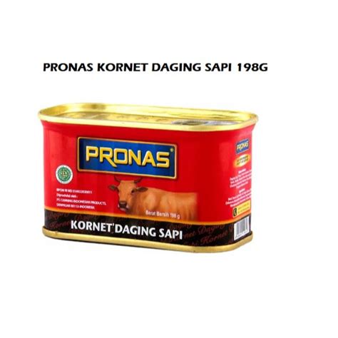 Jual Pronas Corned Beef Kornet Daging Sapi Kaleng Gr Shopee Indonesia