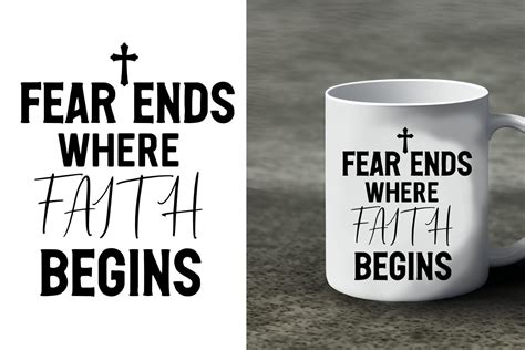 Bible Verse Svg Fear Ends Where Faith Graphic By Sumim Creative