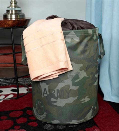 Army Print Camouflage Laundry Bag 20 L Bonacreation Laundry Bag