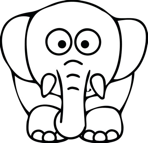 Elephants Face Drawing at GetDrawings | Free download