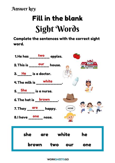 Sight Word Fill In The Blank Hot Sex Picture