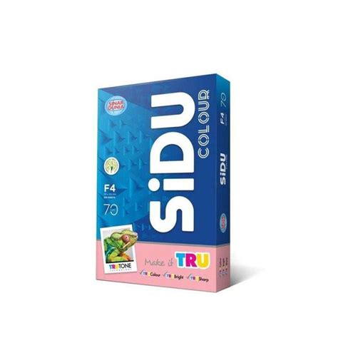 Kertas Hvs Sidu Warna F4 70gsm Merah Muda