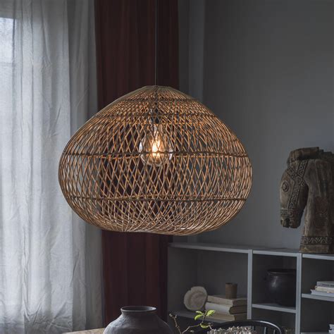 PR Home Karen suspension abat jour rotin Ø 50 cm Luminaire fr